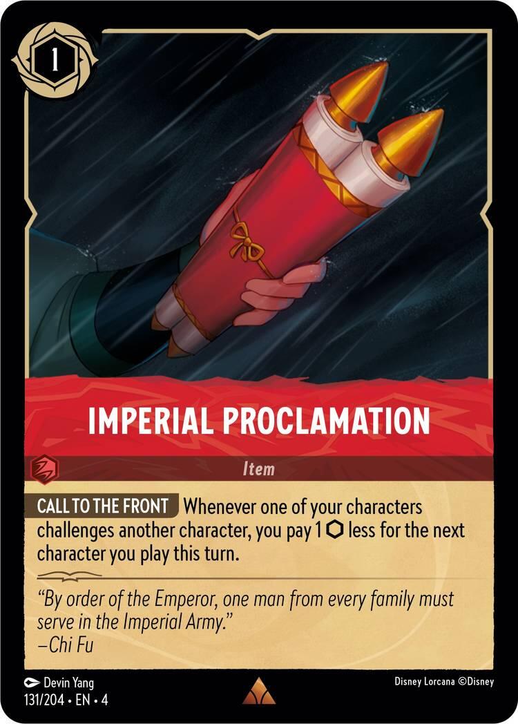 Imperial Proclamation (131/204) [Ursula's Return] | Good Games Morley