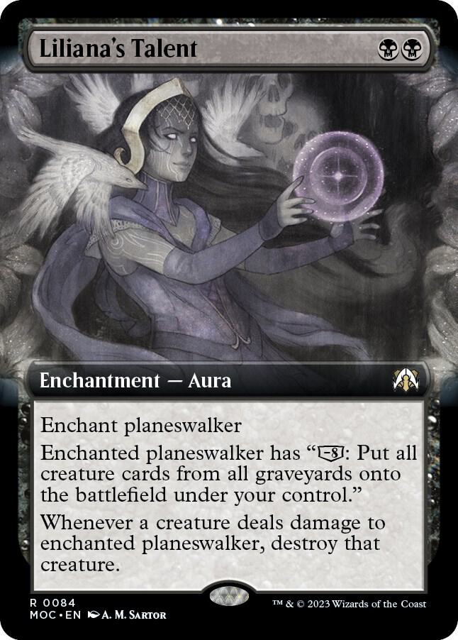 Liliana's Talent 84/444 (Commander: March of the Machine)  - Extended Art Foil | Good Games Morley