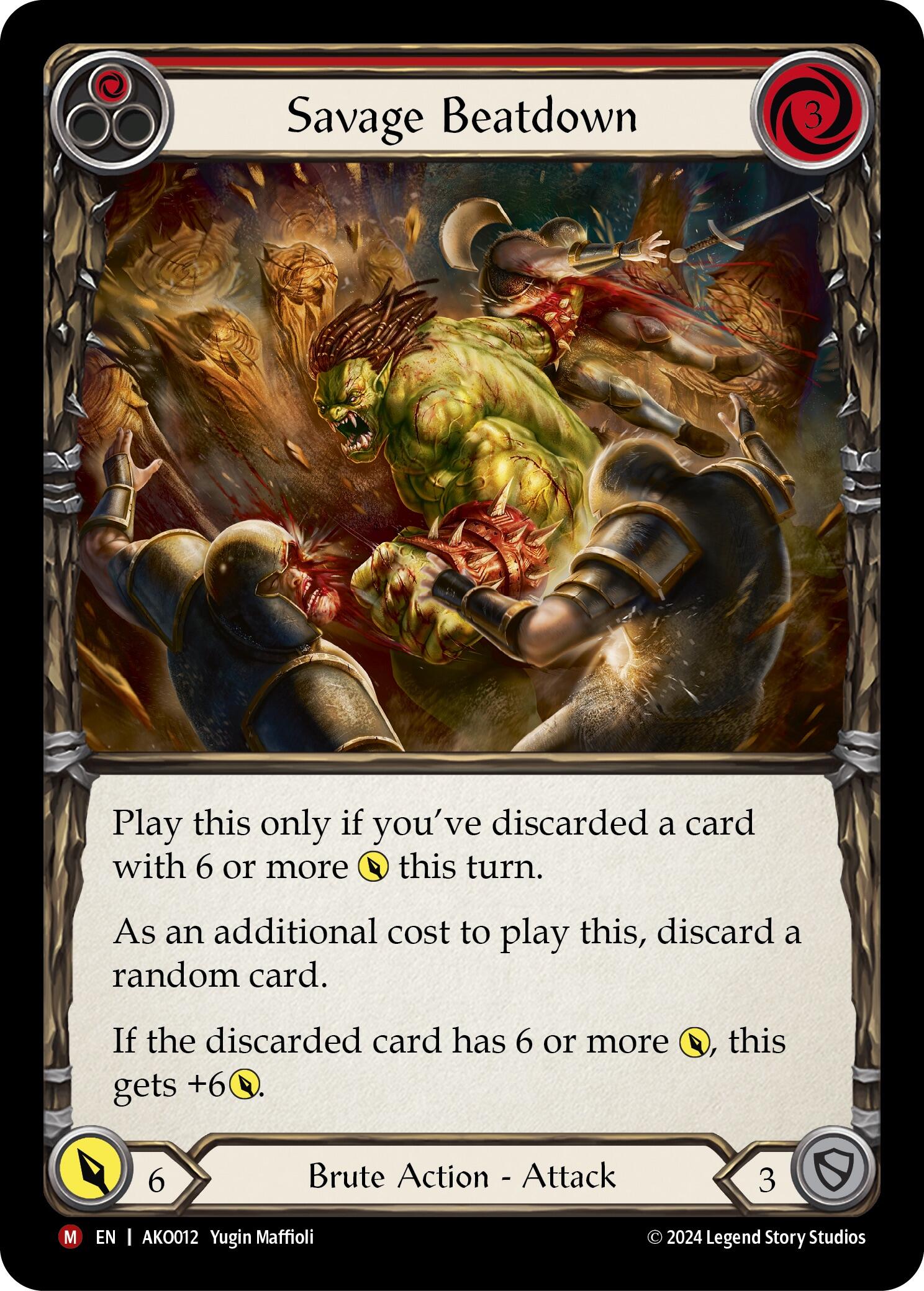 Savage Beatdown [AKO012] (Armory Deck: Kayo) | Good Games Morley