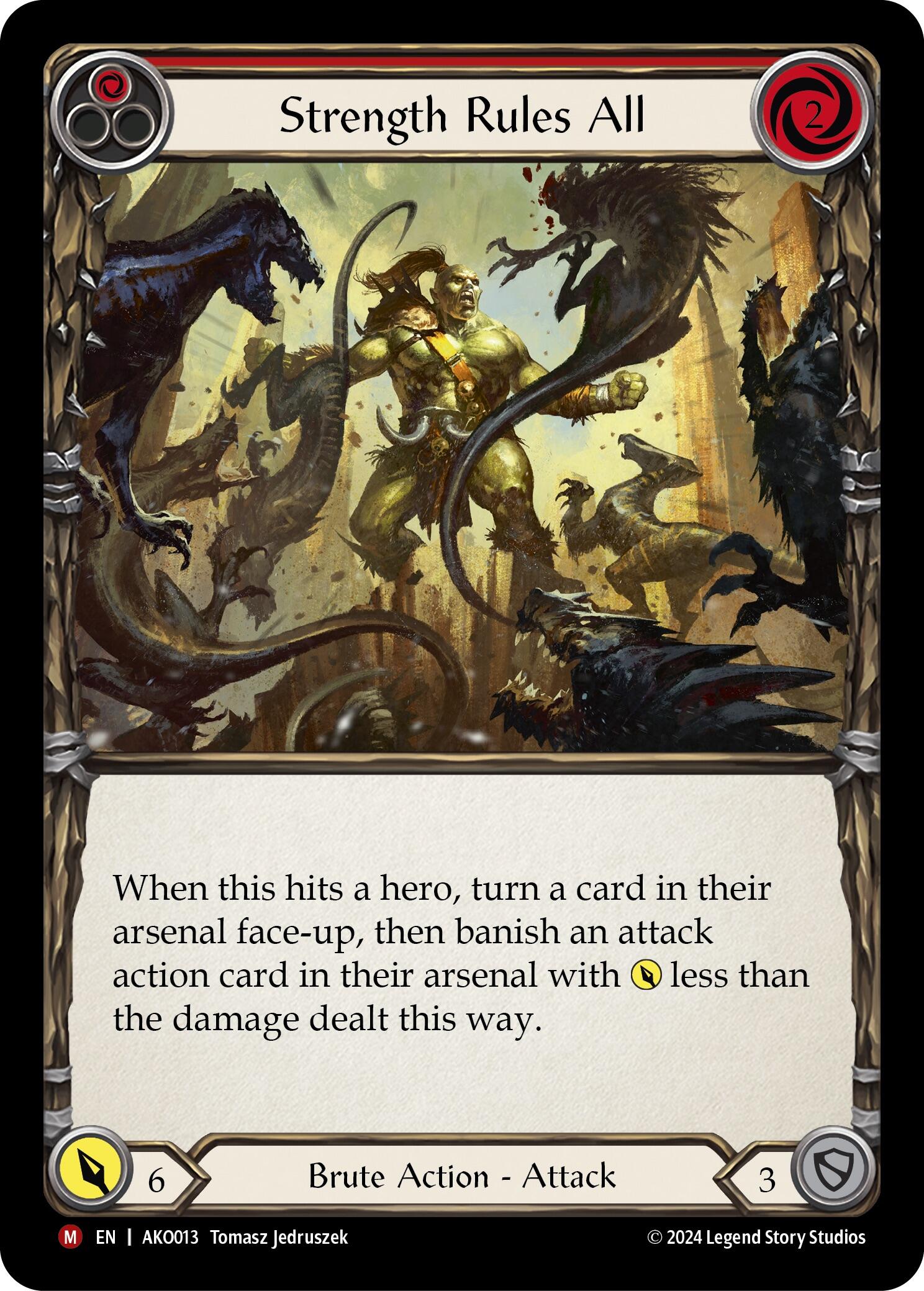 Strength Rules All [AKO013] (Armory Deck: Kayo)  Rainbow Foil | Good Games Morley