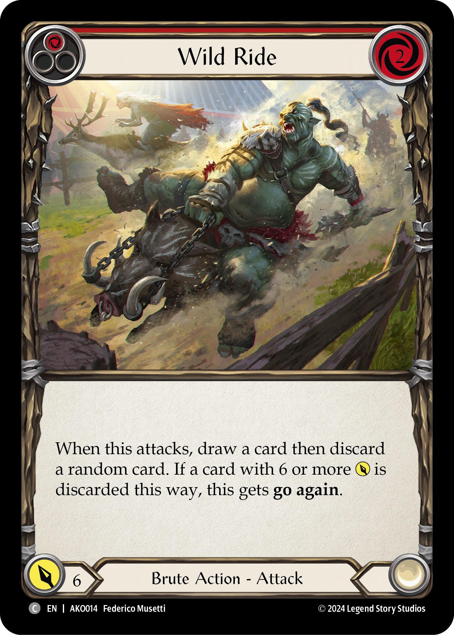 Wild Ride (Red) [AKO014] (Armory Deck: Kayo) | Good Games Morley