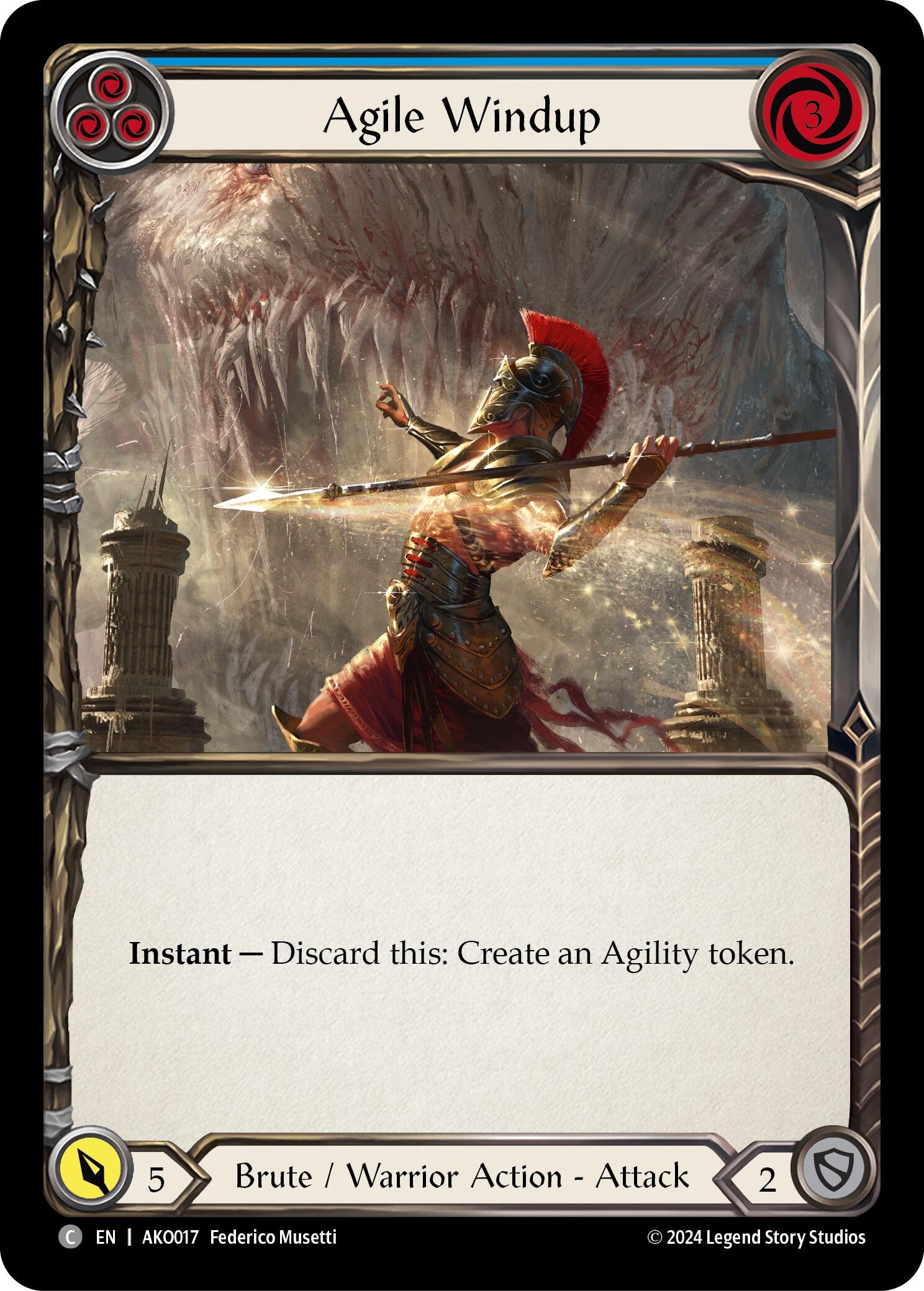 Agile Windup (Blue) [AKO017] (Armory Deck: Kayo) | Good Games Morley