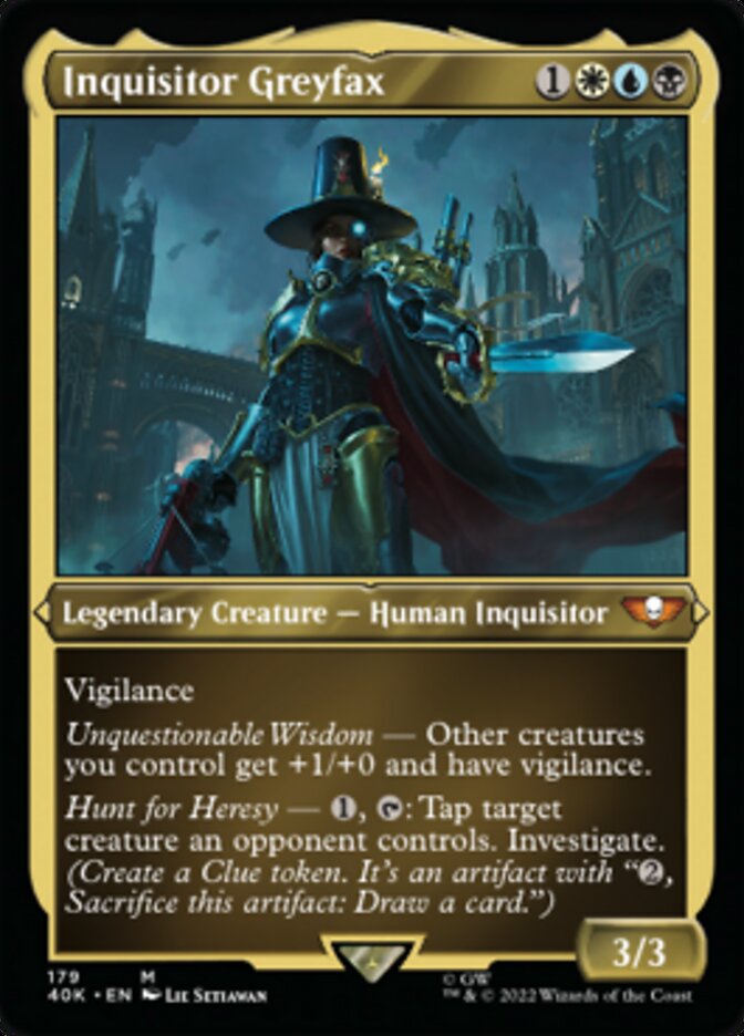 Inquisitor Greyfax (Display Commander) (Surge Foil) [Warhammer 40,000] | Good Games Morley