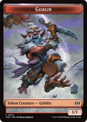 Goblin // Warrior Double-Sided Token [Tarkir: Dragonstorm Tokens] | Good Games Morley