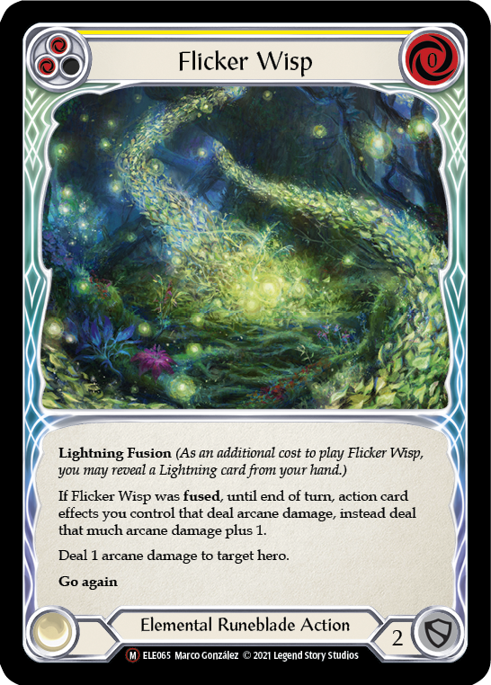 Flicker Wisp [U-ELE065] (Tales of Aria Unlimited)  Unlimited Rainbow Foil | Good Games Morley
