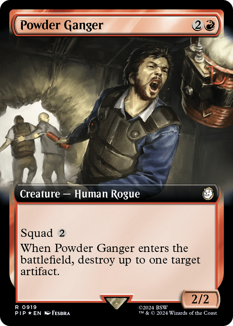 Powder Ganger (Extended Art) (Surge Foil) [Fallout] | Good Games Morley