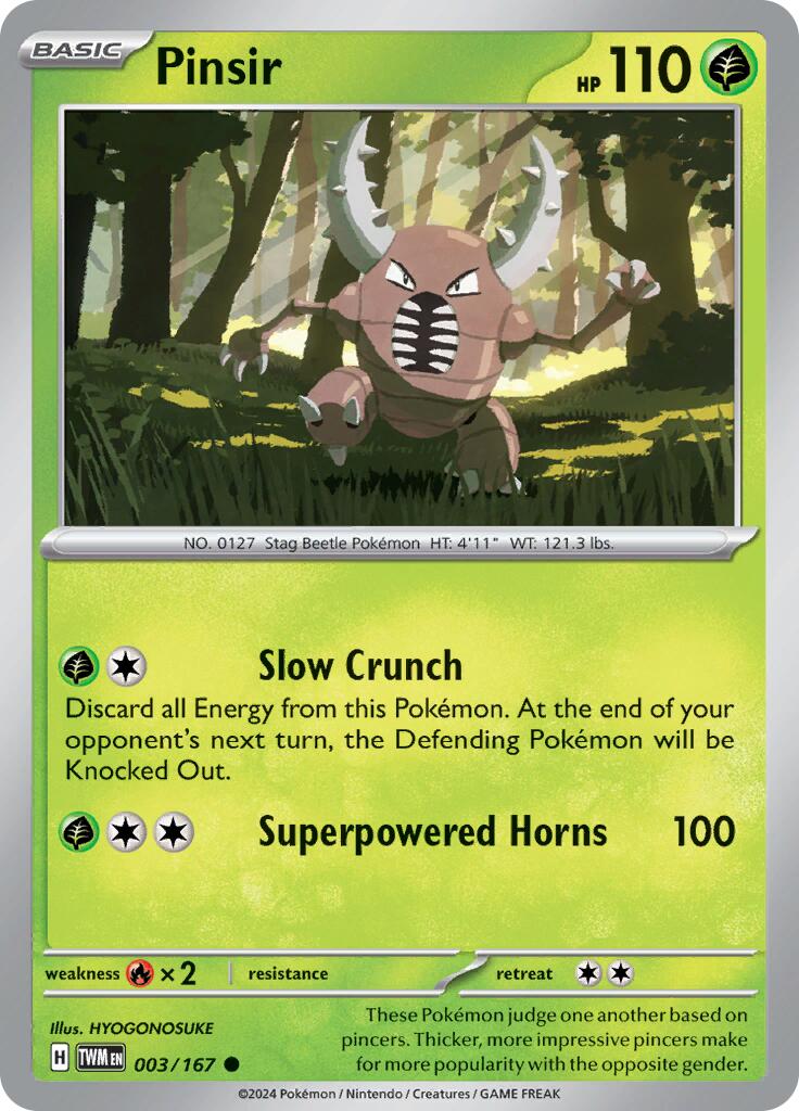 Pinsir (003/167) [Scarlet & Violet: Twilight Masquerade] | Good Games Morley
