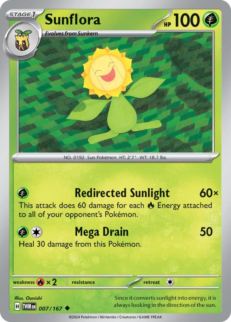 Sunflora (007/167) [Scarlet & Violet: Twilight Masquerade] | Good Games Morley