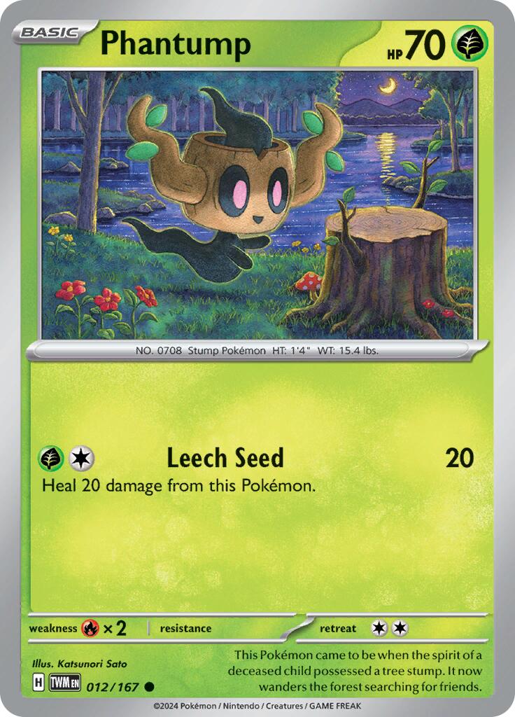 Phantump (012/167) [Scarlet & Violet: Twilight Masquerade] | Good Games Morley