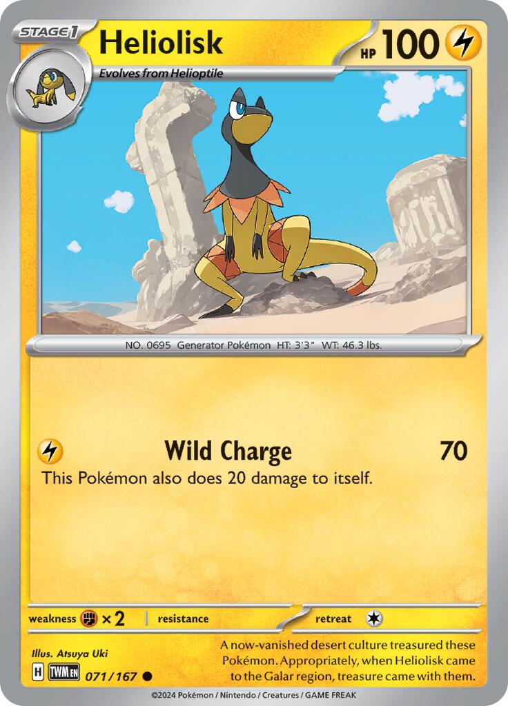 Heliolisk (071/167) [Scarlet & Violet: Twilight Masquerade] | Good Games Morley