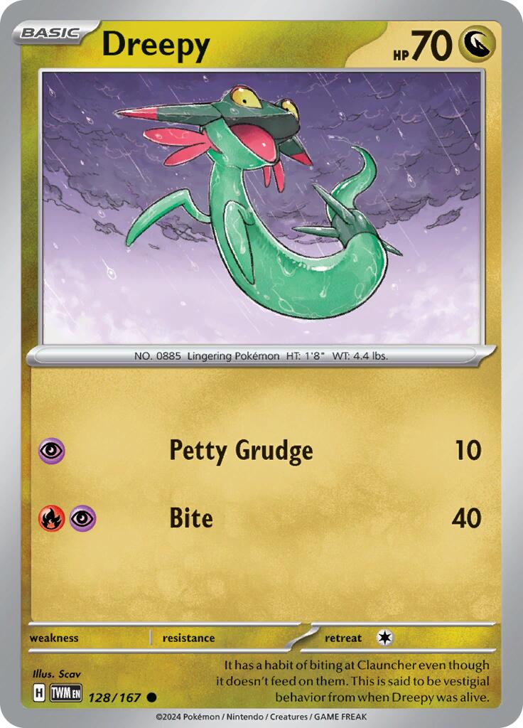 Dreepy (128/167) [Scarlet & Violet: Twilight Masquerade] | Good Games Morley