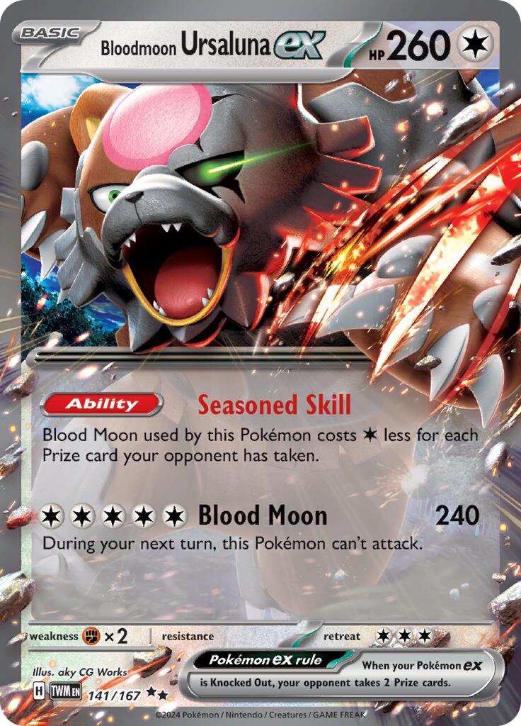 Bloodmoon Ursaluna ex (141/167) [Scarlet & Violet: Twilight Masquerade] | Good Games Morley