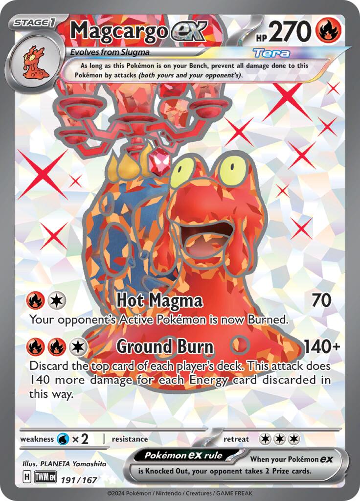 Magcargo ex (191/167) [Scarlet & Violet: Twilight Masquerade] | Good Games Morley