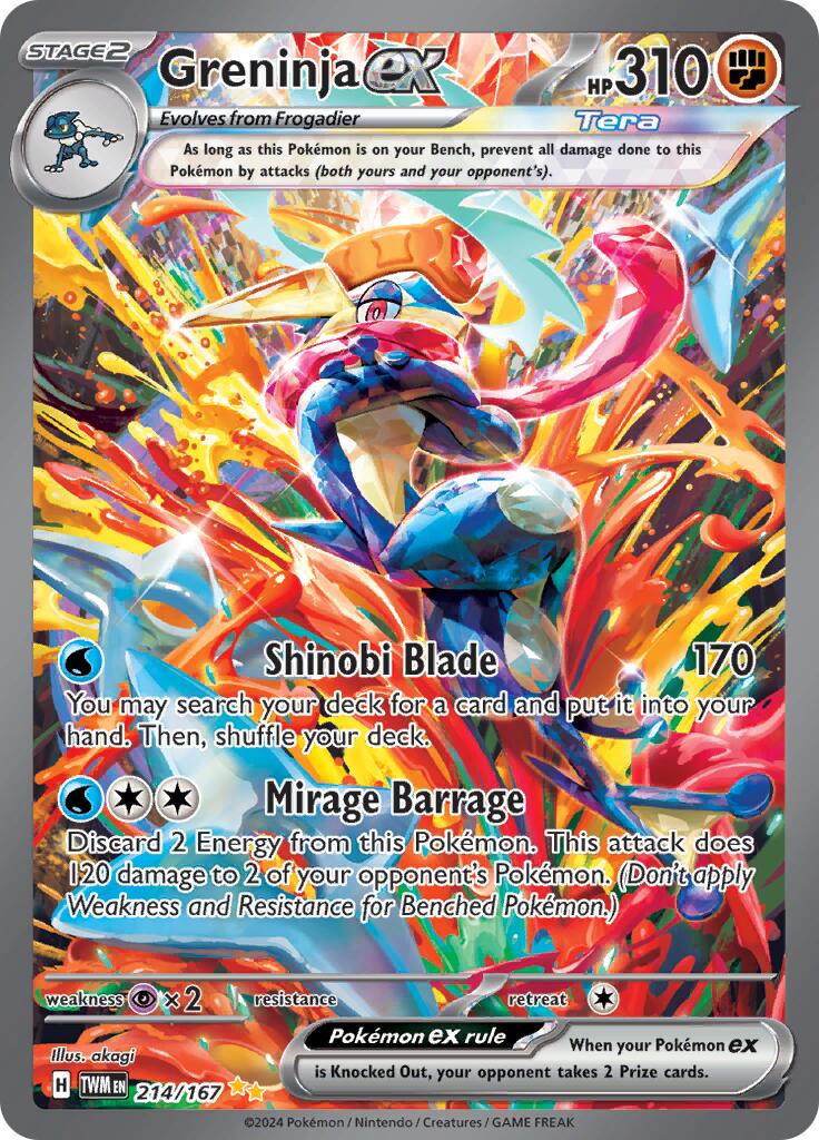 Greninja ex (214/167) [Scarlet & Violet: Twilight Masquerade] | Good Games Morley