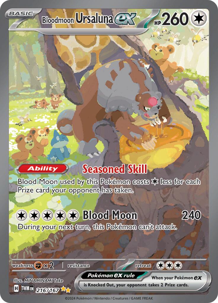 Bloodmoon Ursaluna ex (216/167) [Scarlet & Violet: Twilight Masquerade] | Good Games Morley