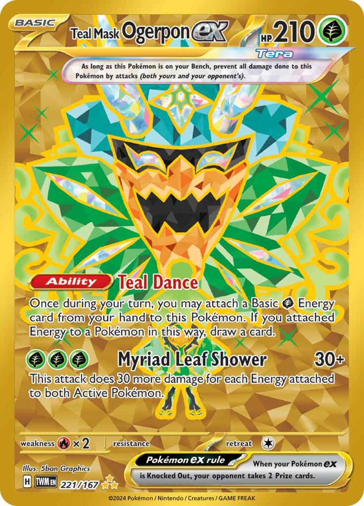 Teal Mask Ogerpon ex (221/167) [Scarlet & Violet: Twilight Masquerade] | Good Games Morley
