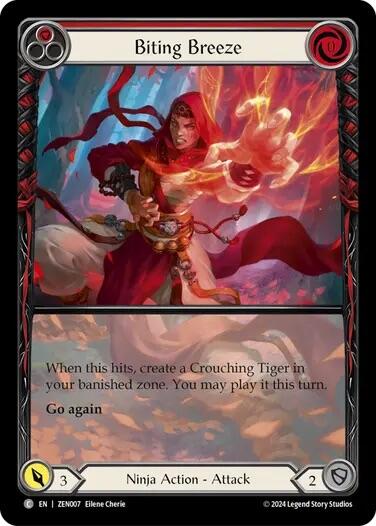 Biting Breeze (Red) [ZEN007] (Part the Mistveil Zen Blitz Deck) | Good Games Morley