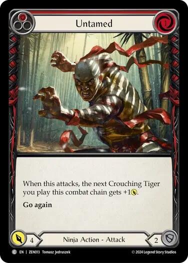 Untamed (Red) [ZEN013] (Part the Mistveil Zen Blitz Deck) | Good Games Morley