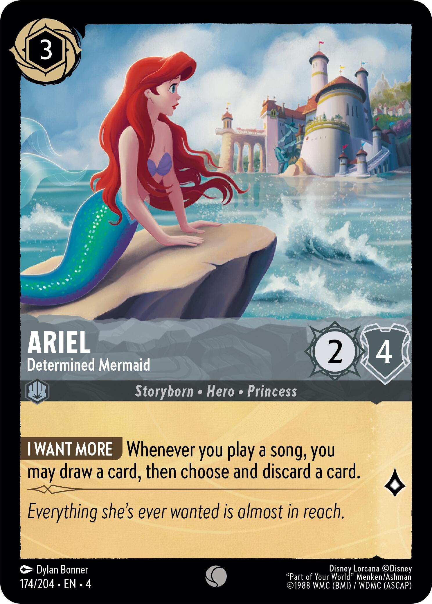 Ariel - Determined Mermaid (174/204) [Ursula's Return] | Good Games Morley