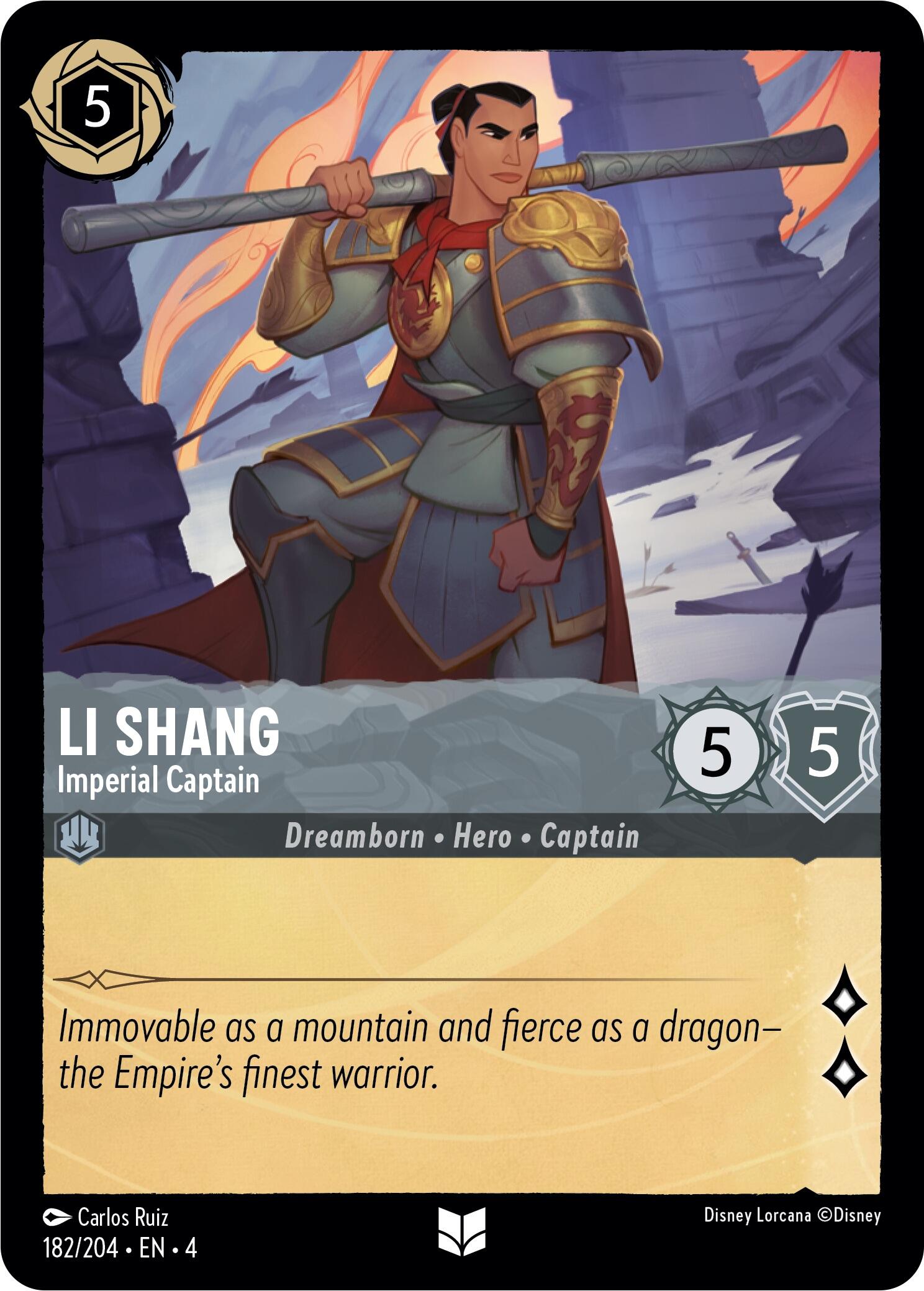 Li Shang - Imperial Captain (182/204) [Ursula's Return] | Good Games Morley