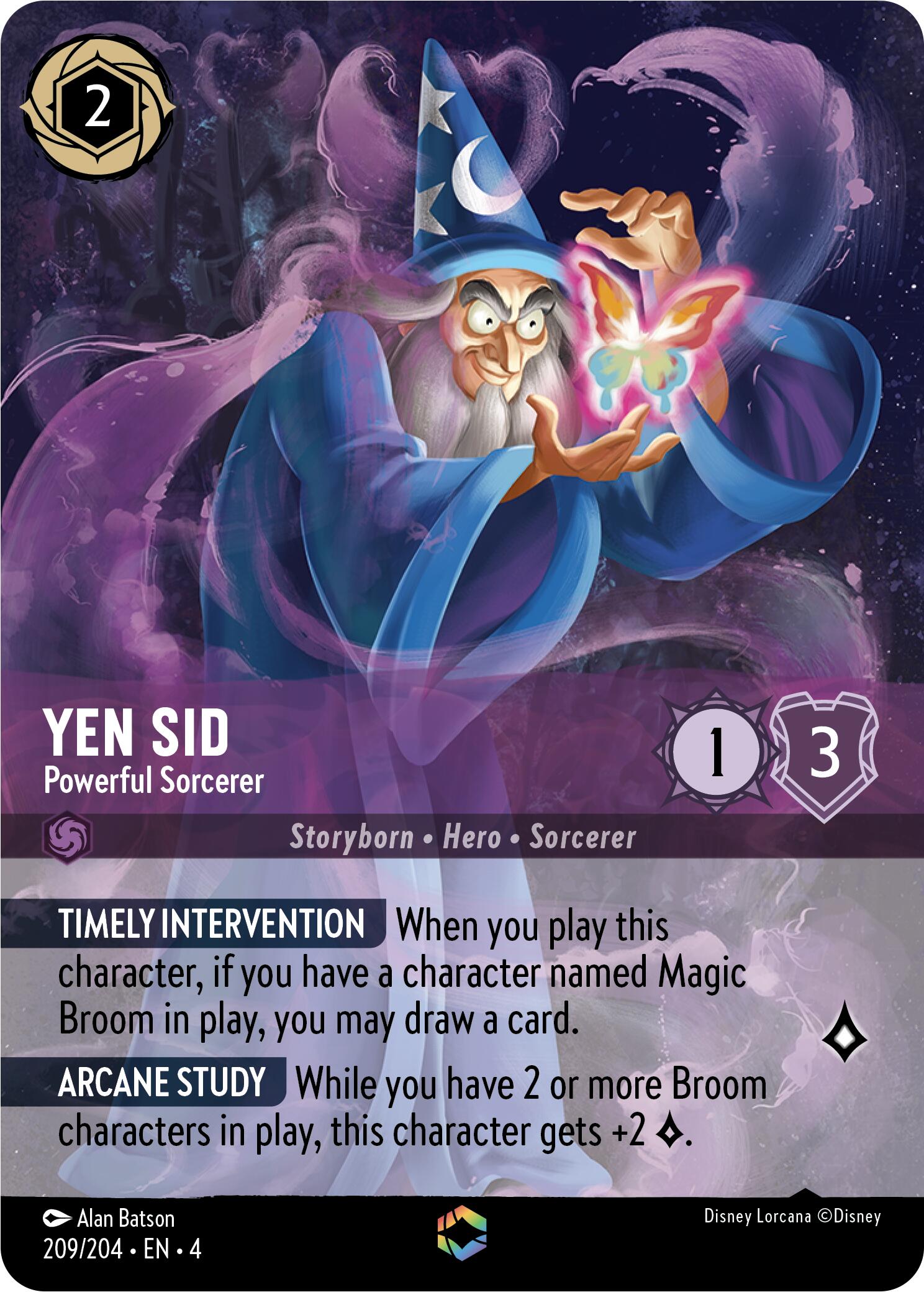 Yen Sid - Powerful Sorcerer (Enchanted) (209/204) [Ursula's Return] | Good Games Morley