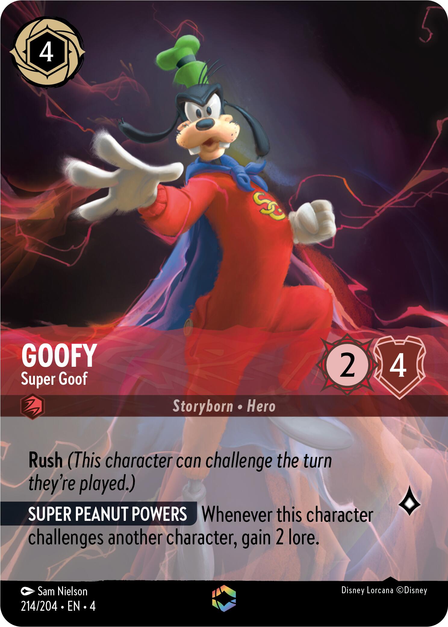 Goofy - Super Goof (Enchanted) (214/204) [Ursula's Return] | Good Games Morley