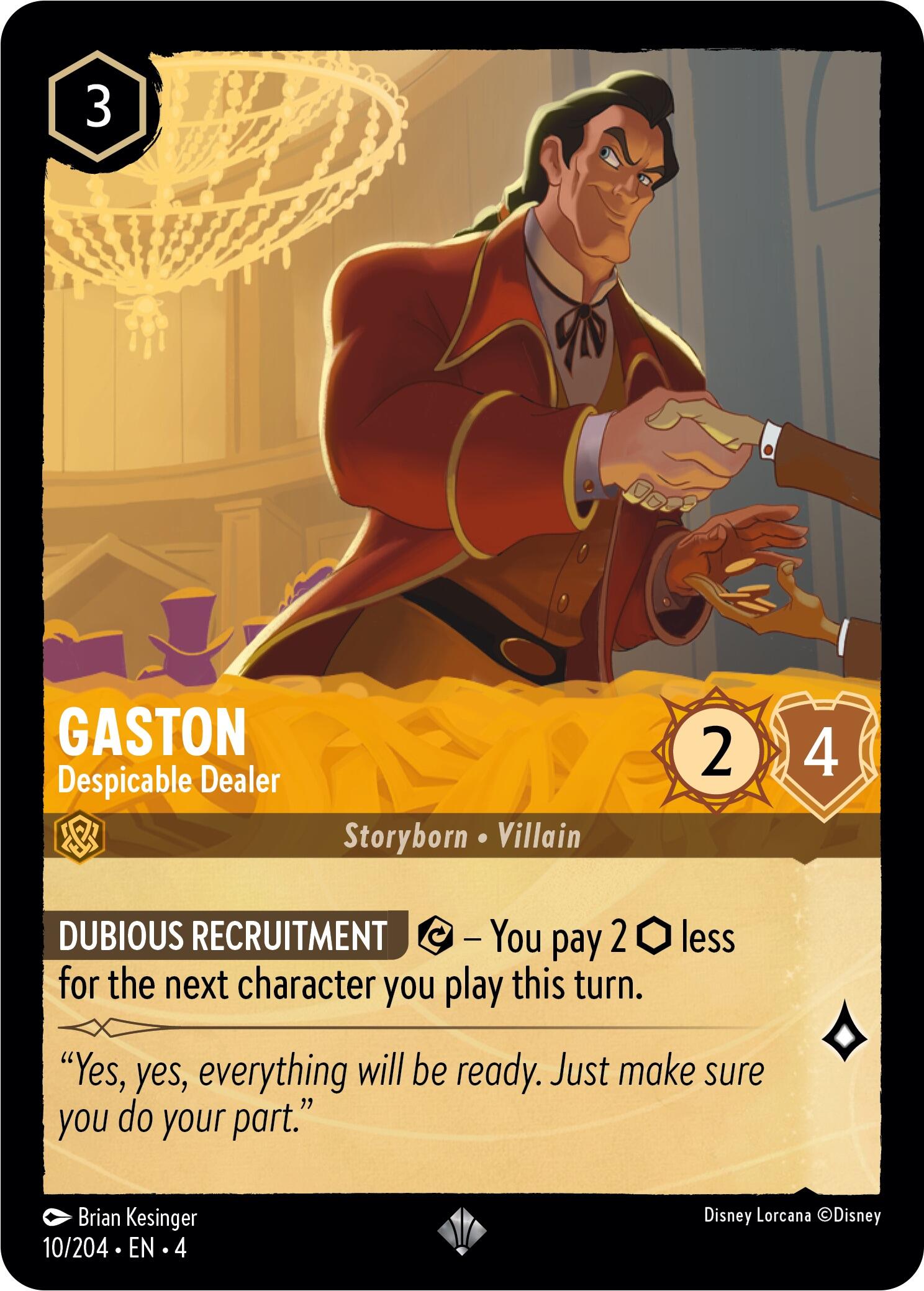 Gaston - Despicable Dealer (10/204) [Ursula's Return] | Good Games Morley