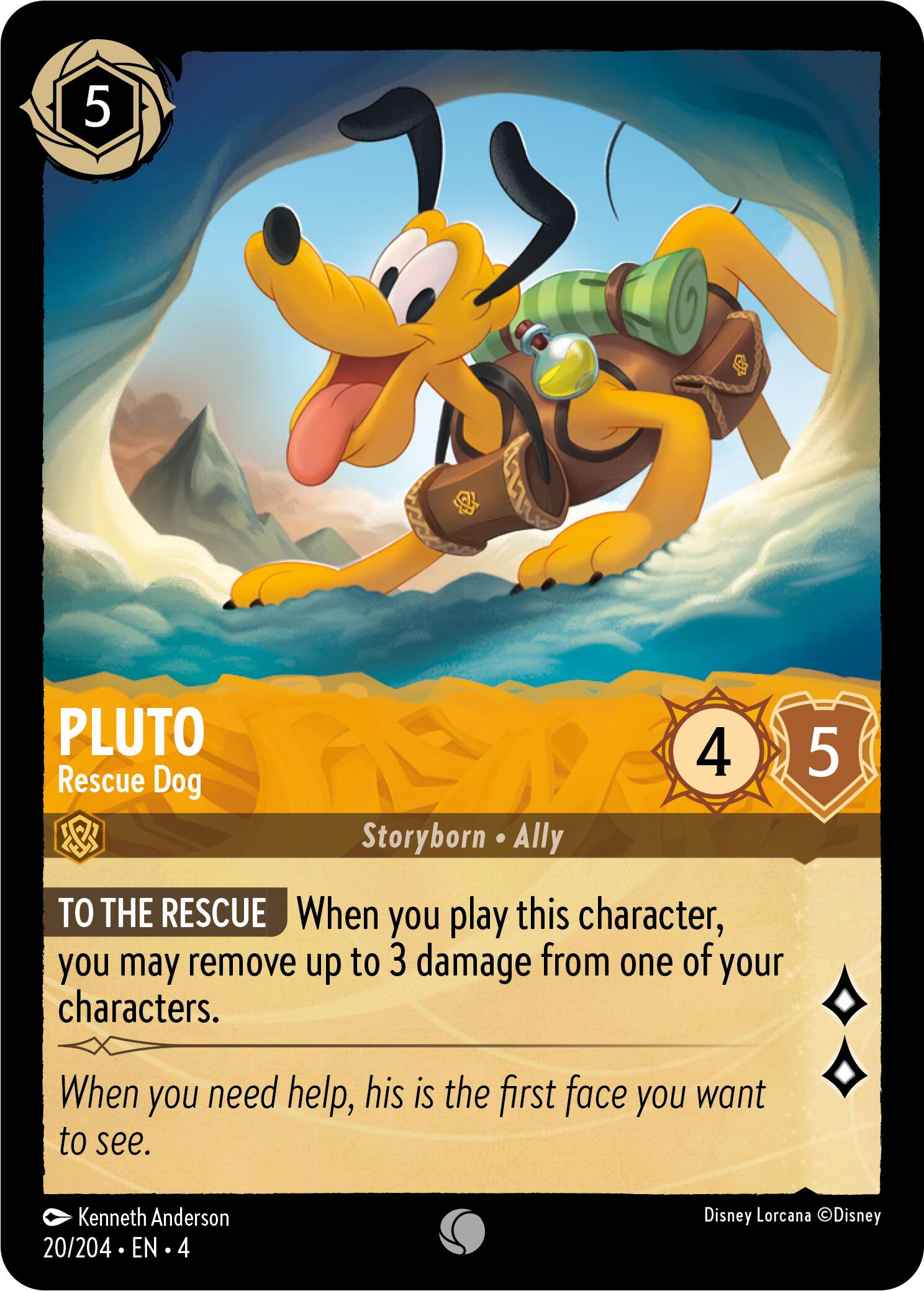 Pluto - Rescue Dog (20/204) [Ursula's Return] | Good Games Morley