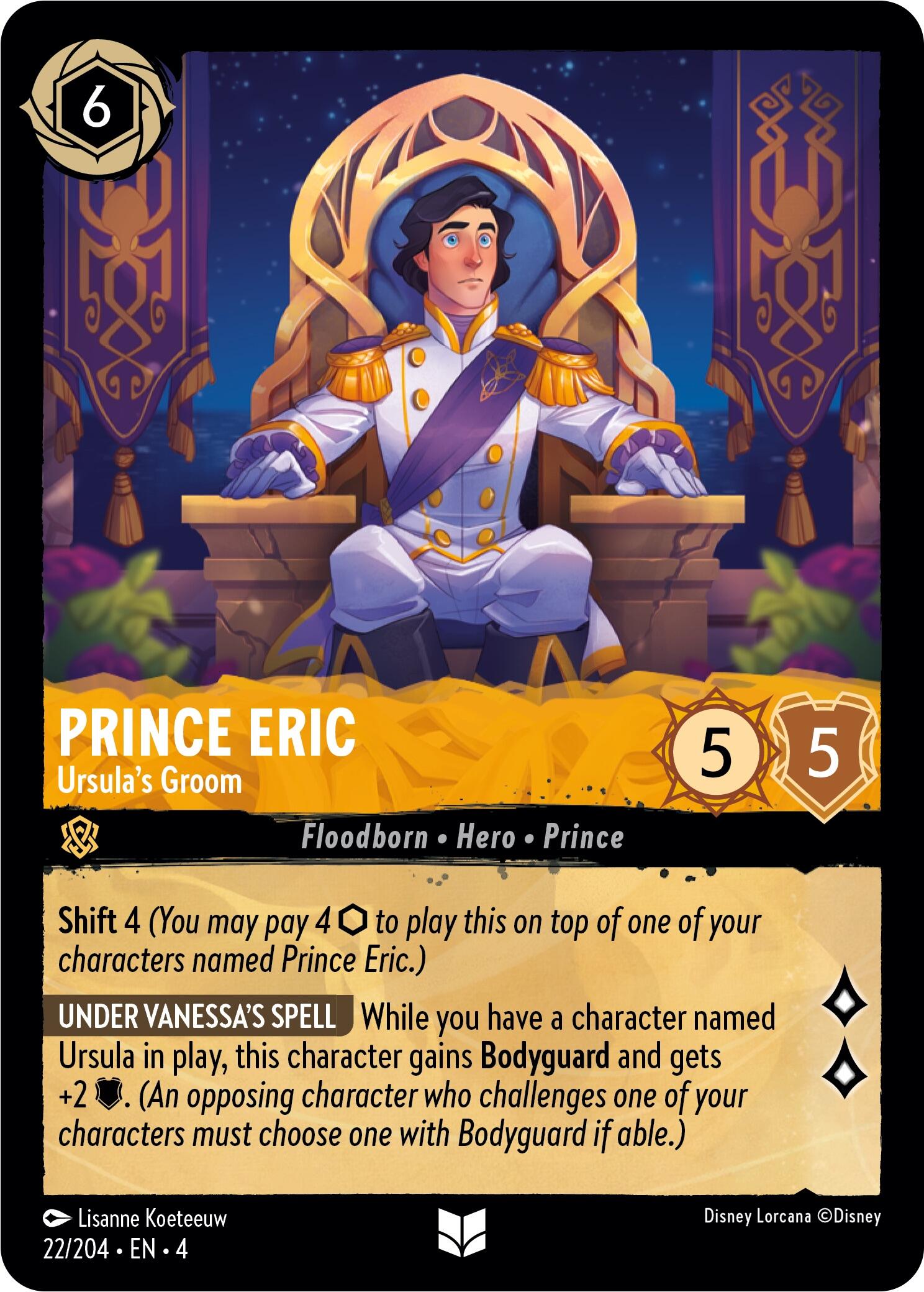 Prince Eric - Ursula's Groom (22/204) [Ursula's Return] | Good Games Morley