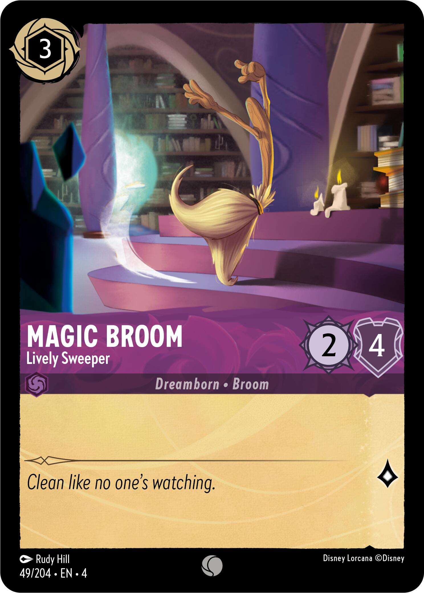 Magic Broom - Lively Sweeper (49/204) [Ursula's Return] | Good Games Morley