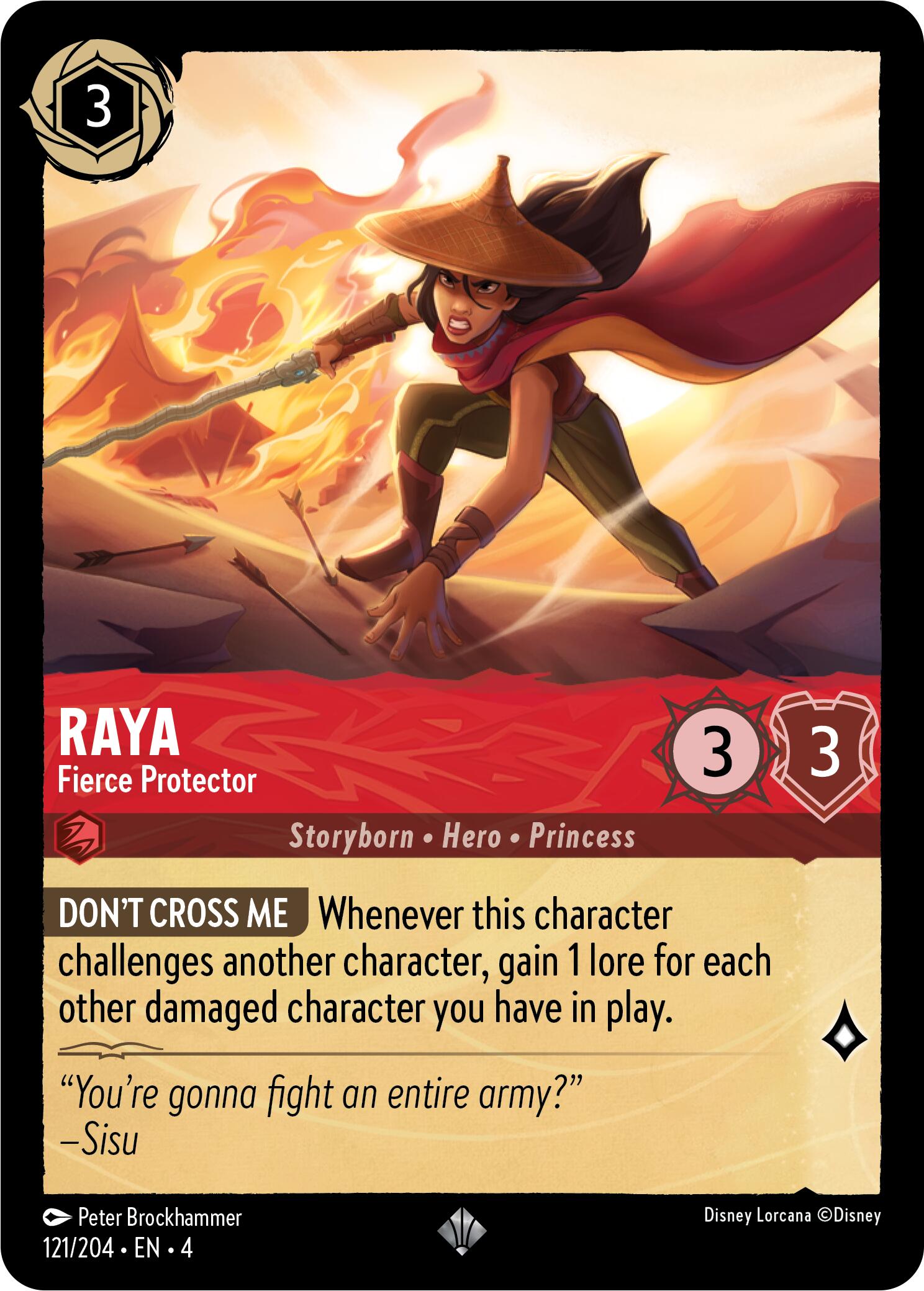 Raya - Fierce Protector (121/204) [Ursula's Return] | Good Games Morley