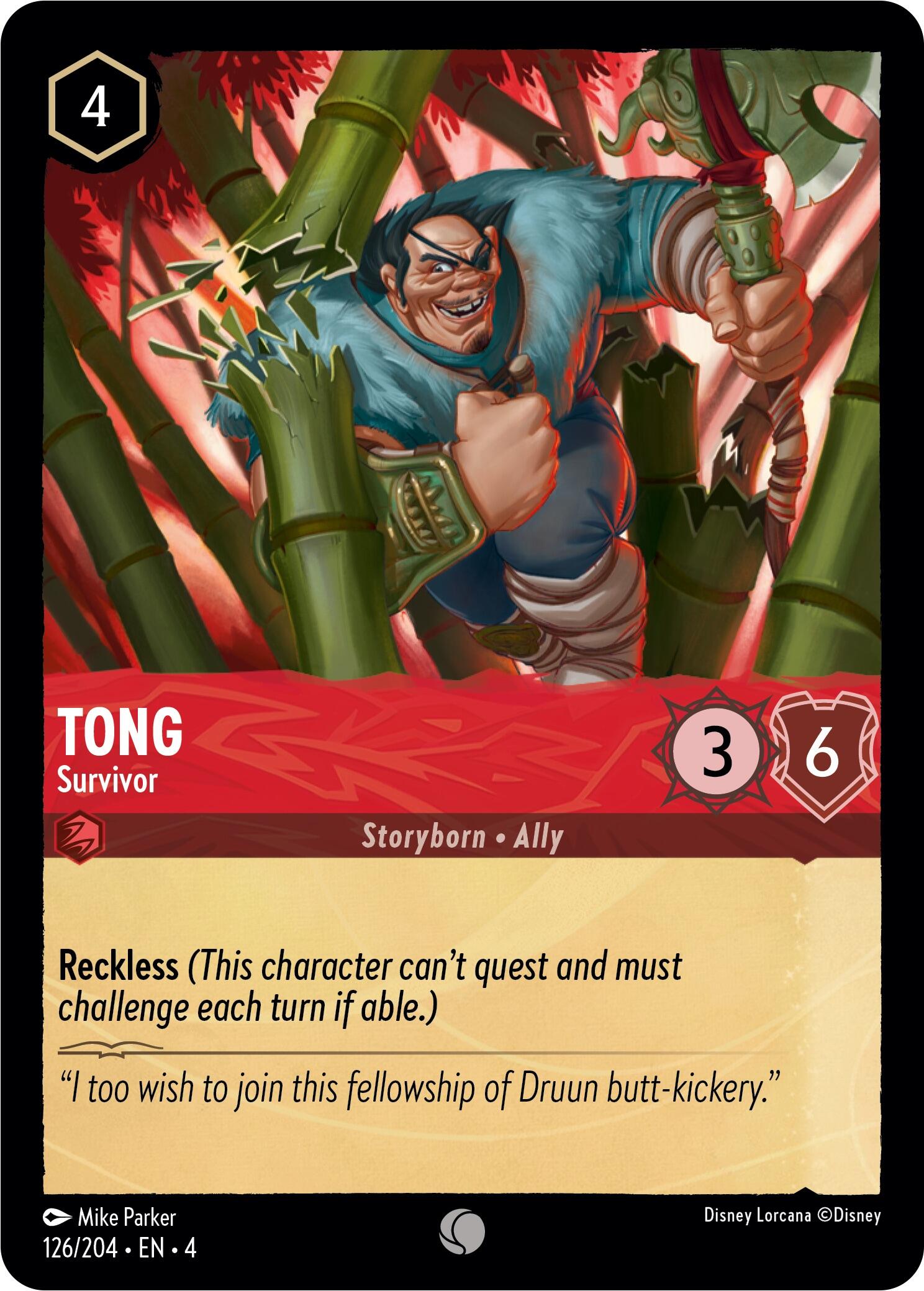 Tong - Survivor (126/204) [Ursula's Return] | Good Games Morley