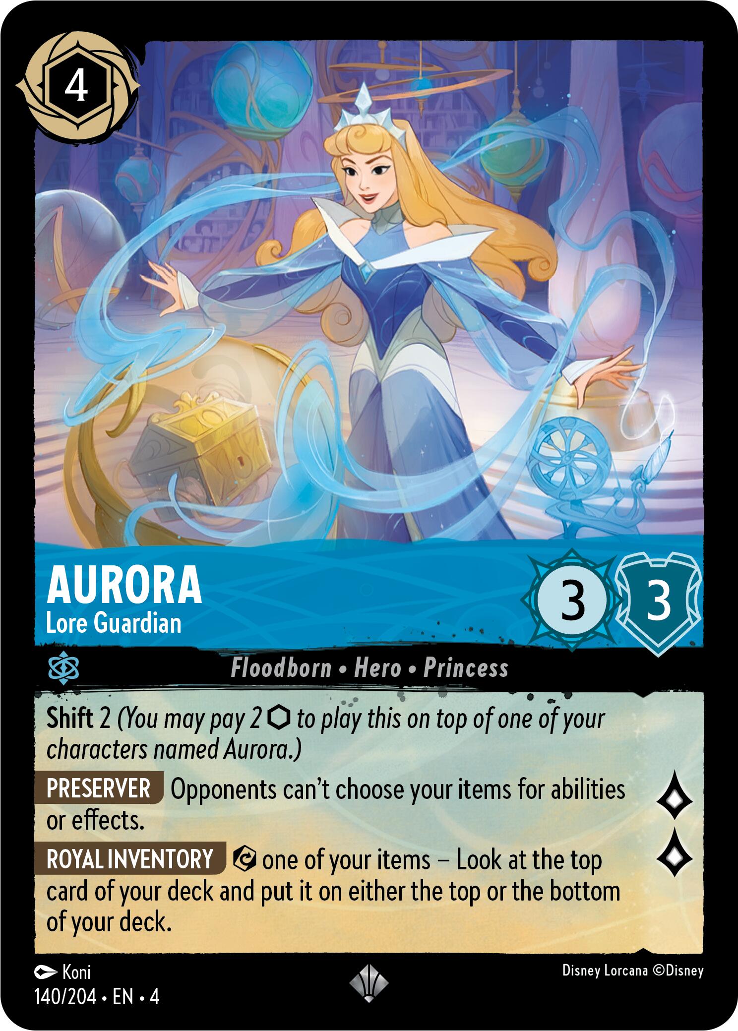 Aurora - Lore Guardian (140/204) [Ursula's Return] | Good Games Morley