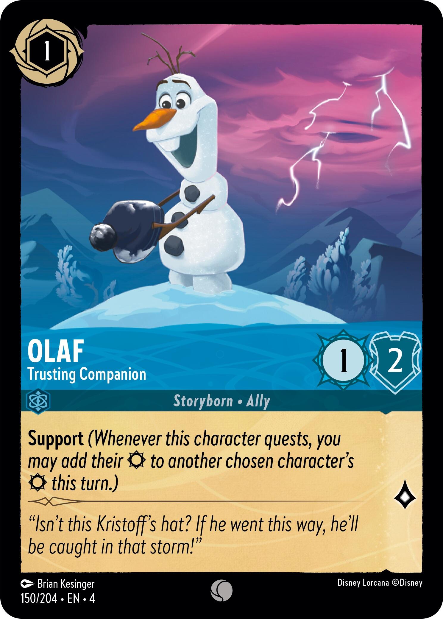 Olaf - Trusting Companion (150/204) [Ursula's Return] | Good Games Morley