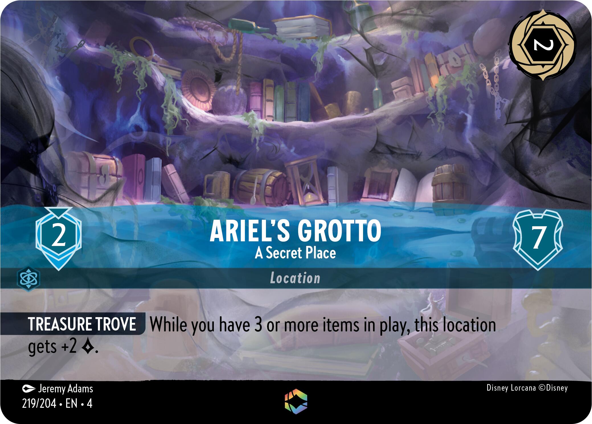 Ariel's Grotto - A Secret Place (Enchanted) (219/204) [Ursula's Return] | Good Games Morley