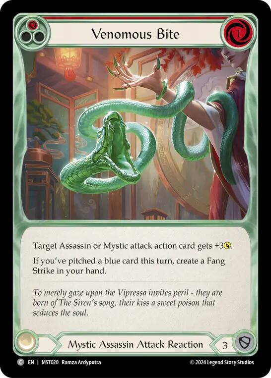 Venomous Bite (Red) [MST020] (Part the Mistveil)  Rainbow Foil | Good Games Morley