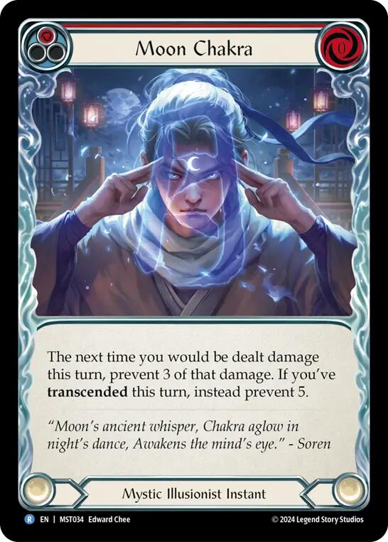 Moon Chakra (Red) [MST034] (Part the Mistveil)  Rainbow Foil | Good Games Morley