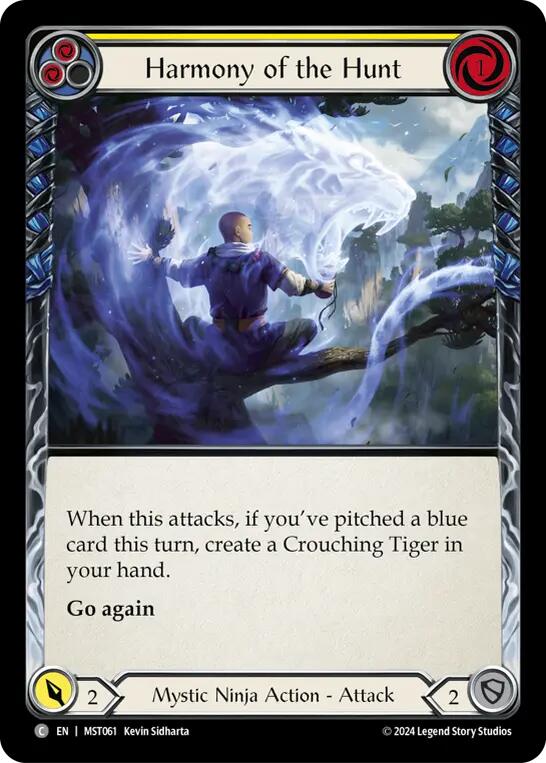 Harmony of the Hunt (Yellow) [MST061] (Part the Mistveil)  Rainbow Foil | Good Games Morley