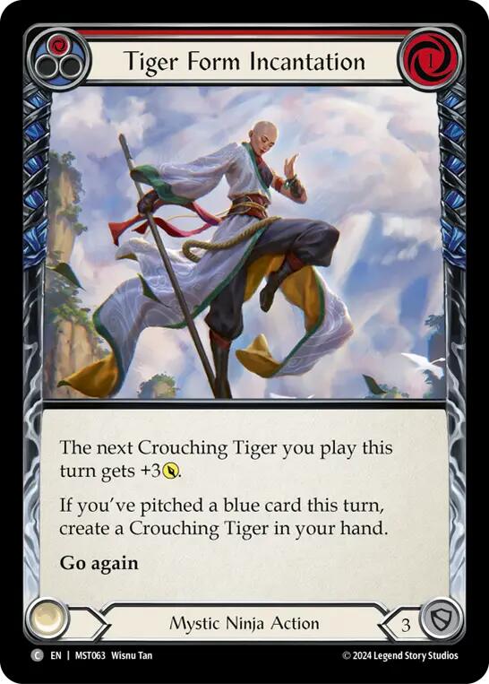 Tiger Form Incantation (Red) [MST063] (Part the Mistveil)  Rainbow Foil | Good Games Morley