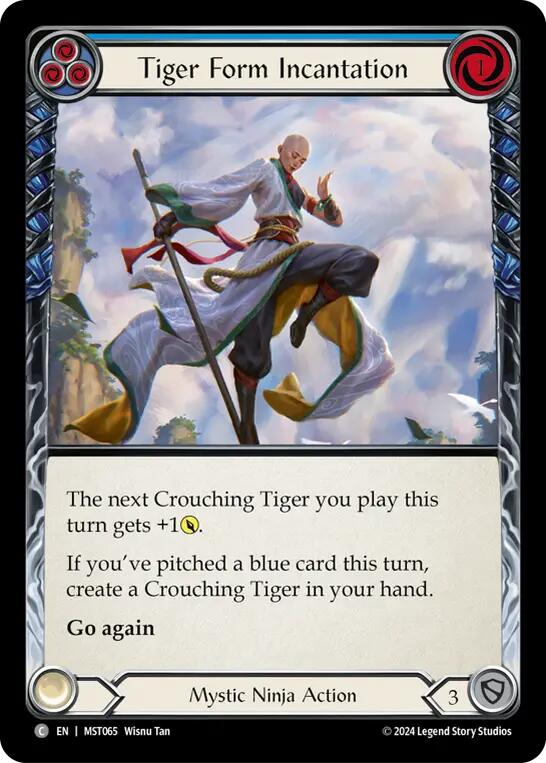 Tiger Form Incantation (Blue) [MST065] (Part the Mistveil) | Good Games Morley