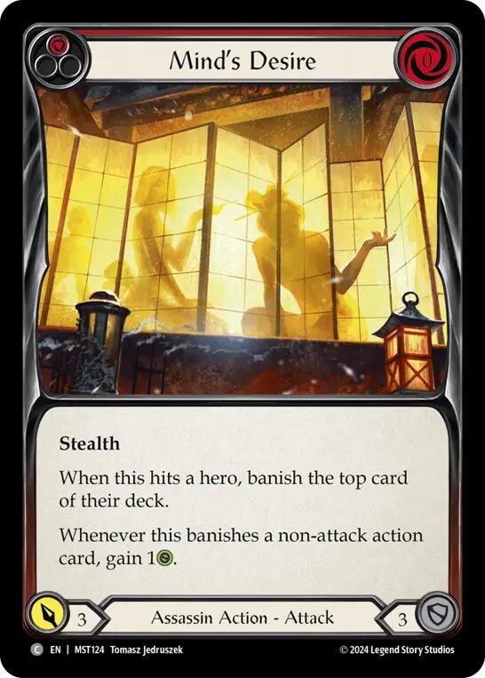 Mind's Desire (Red) [MST124] (Part the Mistveil)  Rainbow Foil | Good Games Morley