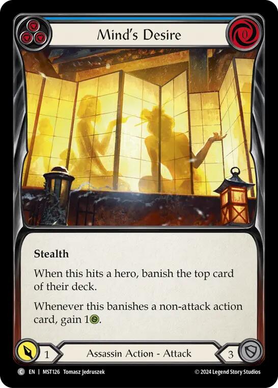 Mind's Desire (Blue) [MST126] (Part the Mistveil)  Rainbow Foil | Good Games Morley