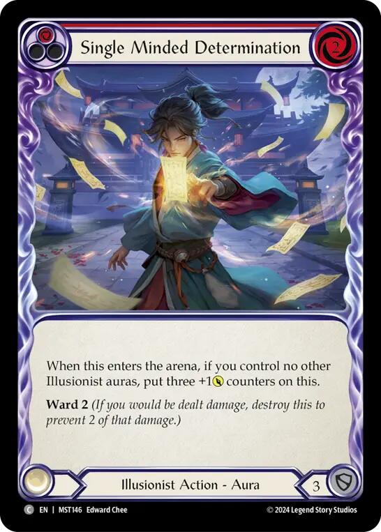Single Minded Determination (Red) [MST146] (Part the Mistveil) | Good Games Morley