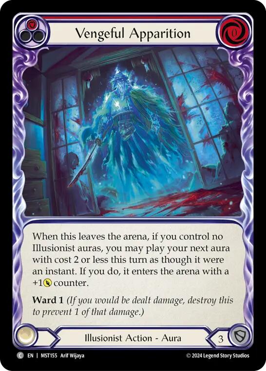 Vengeful Apparition (Red) [MST155] (Part the Mistveil)  Rainbow Foil | Good Games Morley