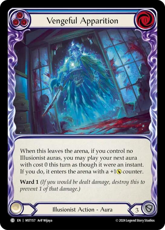 Vengeful Apparition (Blue) [MST157] (Part the Mistveil)  Rainbow Foil | Good Games Morley