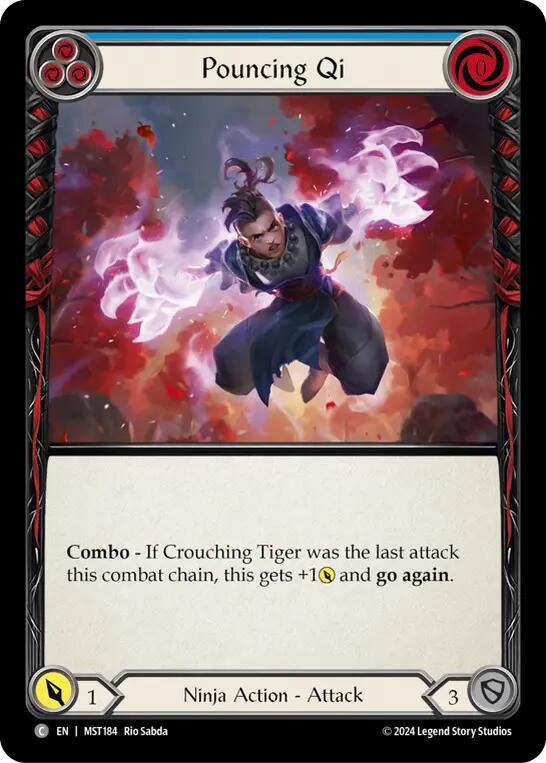 Pouncing Qi (Blue) [MST184] (Part the Mistveil) | Good Games Morley