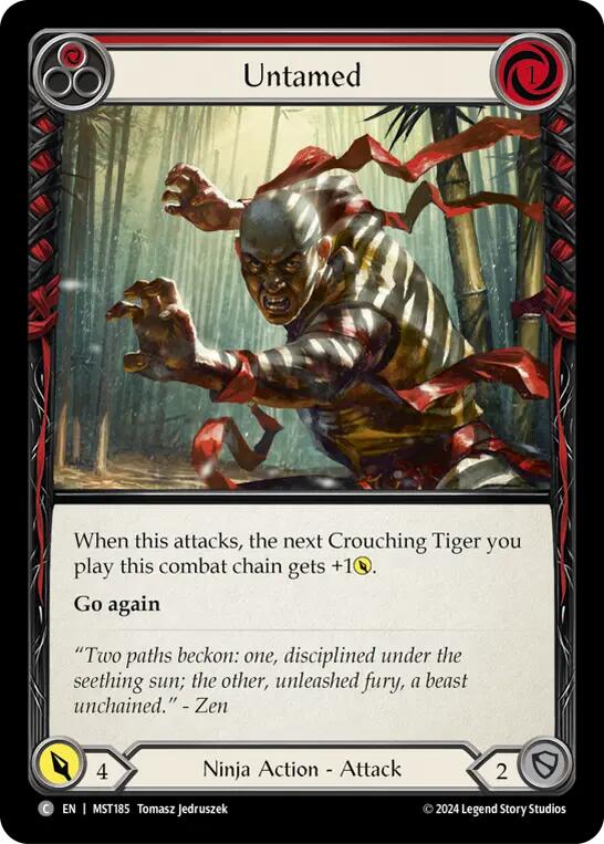 Untamed (Red) [MST185] (Part the Mistveil)  Rainbow Foil | Good Games Morley