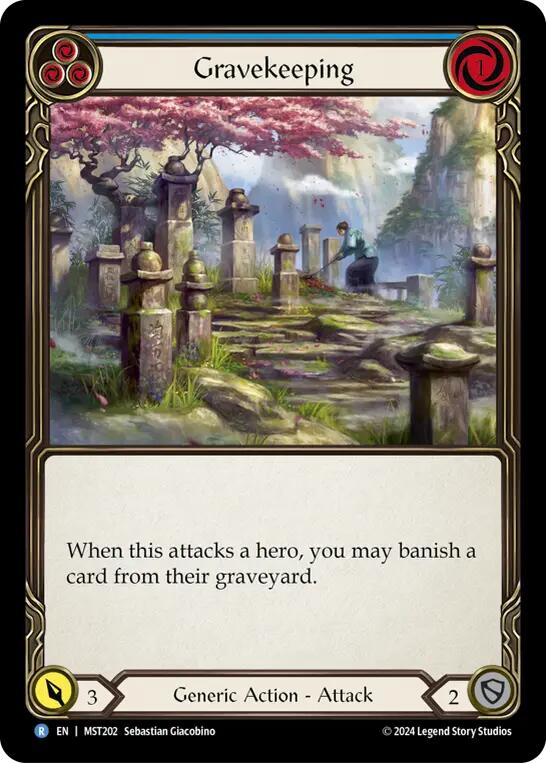 Gravekeeping (Blue) [MST202] (Part the Mistveil) | Good Games Morley