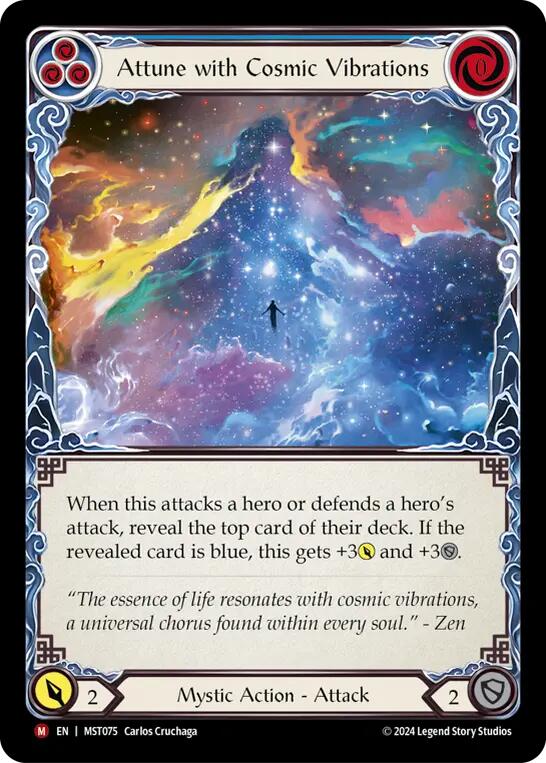 Attune with Cosmic Vibrations [MST075] (Part the Mistveil)  Rainbow Foil | Good Games Morley