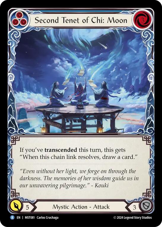 Second Tenet of Chi: Moon [MST081] (Part the Mistveil)  Rainbow Foil | Good Games Morley